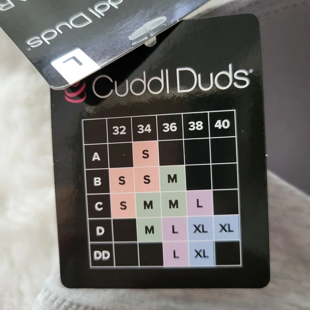 🩶CUDDL DUDS COMFY WIRE-FREE BRA SIZE L